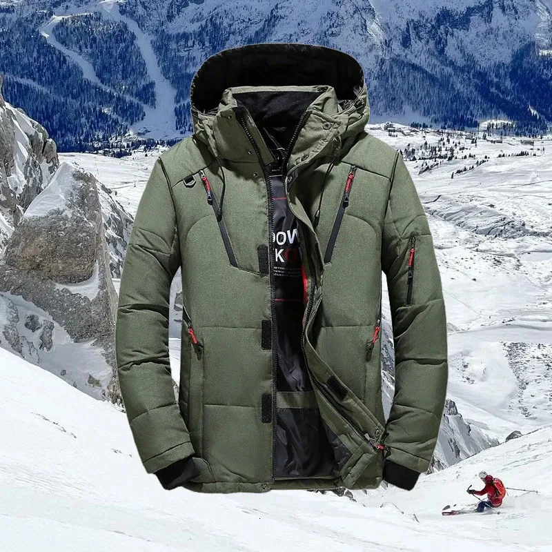 送料無料 日本 Mens Windproof Down Snow Jackets Men For Mountain And Skiing