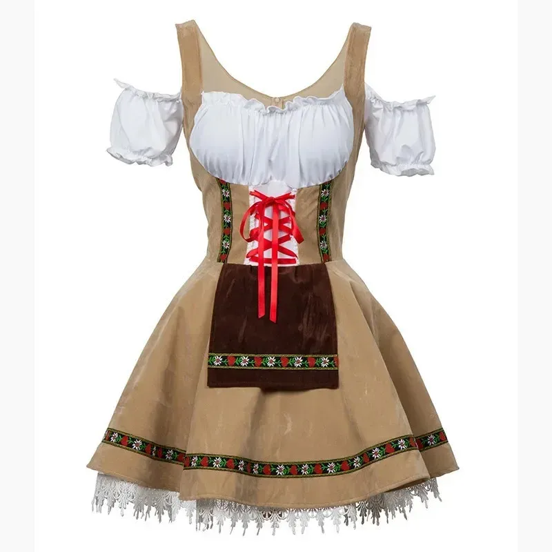 knee length dresses for ladies Bavaria Trachten Dirndl Dresses Women Traditional German Oktoberfest Costumes Women - Authentic Dirndl - Oktoberfest Outfits Women