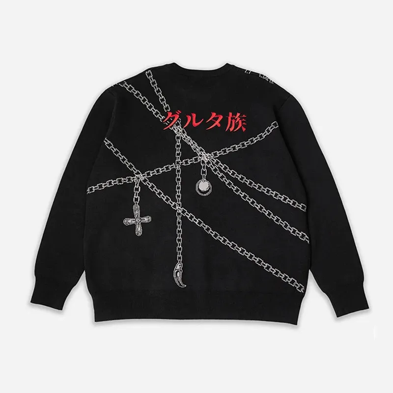 Maglietta da donna con stampa gotica, a maniche corte Y2K Harajuku, abbigliamento da streetwear Nero M