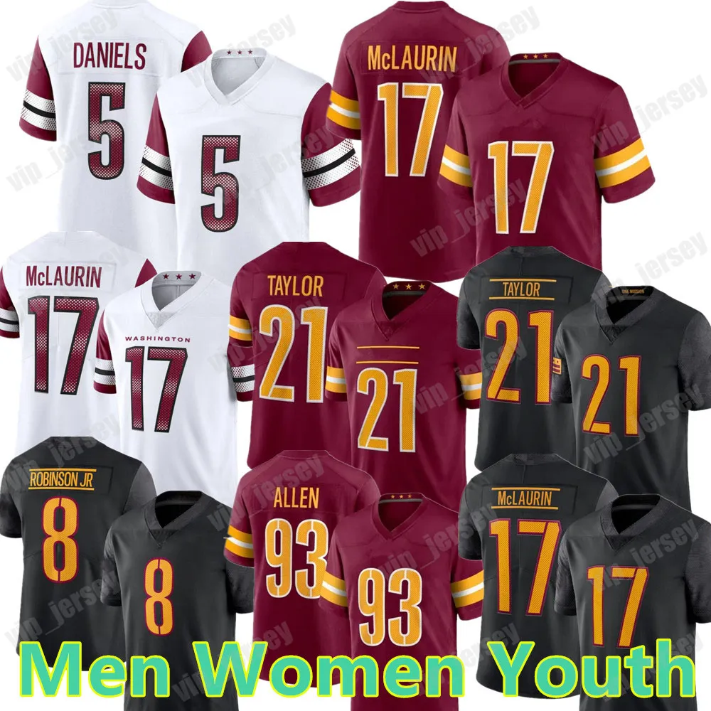 Save Big on Bulk Jayden Daniels Redskins Jersey Football Jersey Custom:  Jayden Daniels, Terry McLaurin, Jahan Dotson More Show Your Team Spirit 