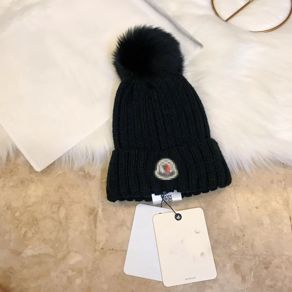 Designer Monclle Beanie Scarf Set Premium Merino Wool Blend