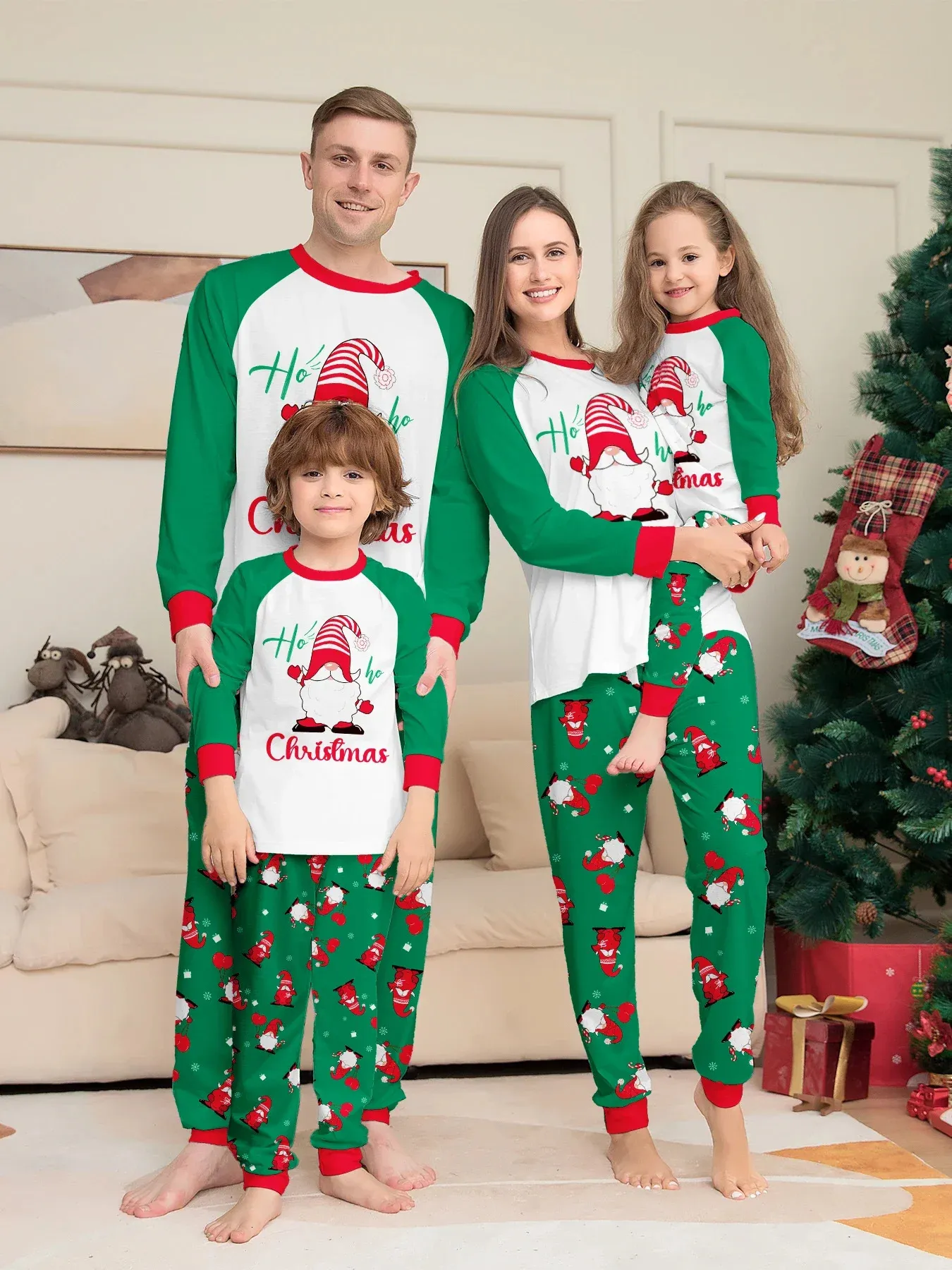 Matching Family Christmas Pajamas Set Soft Cozy Homewear For Mom