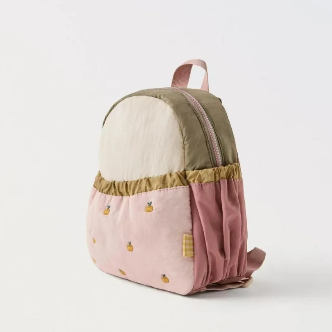 Embroidered Kids Backpack: Lightweight Floral Design For  display picture 1