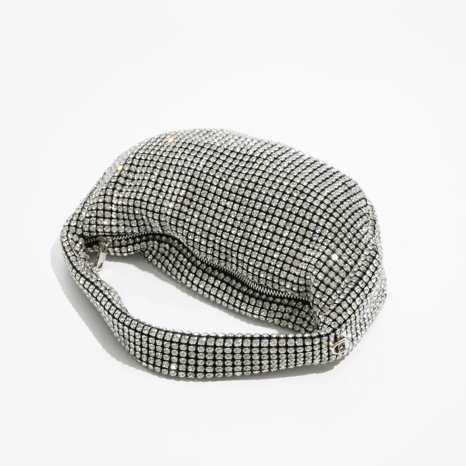 Pochette Da Sera Da Donna a Forma Di Cuore Con Strass Nero
