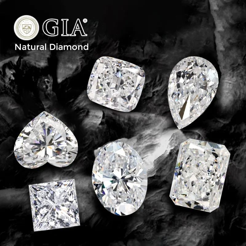 Natural Diamond GIA certificate Round Oval Pear Princess Diamonds VVS VS  1carat South Africa loose diamond