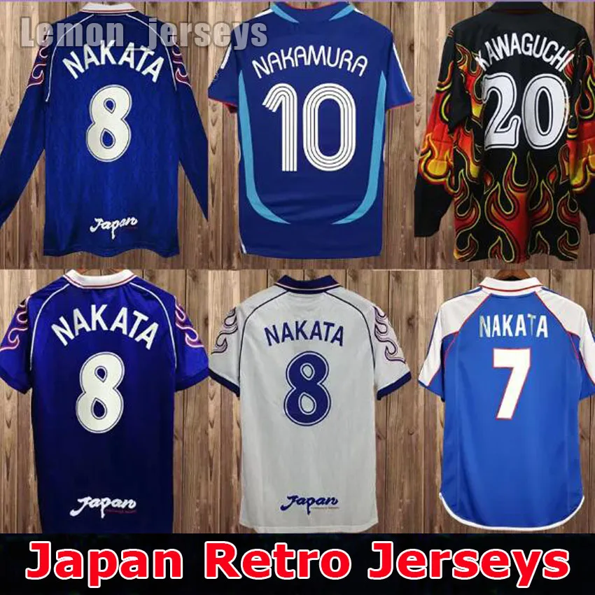Japan National Soccer Team Jersey Men Short Sleeve Polyester Retro