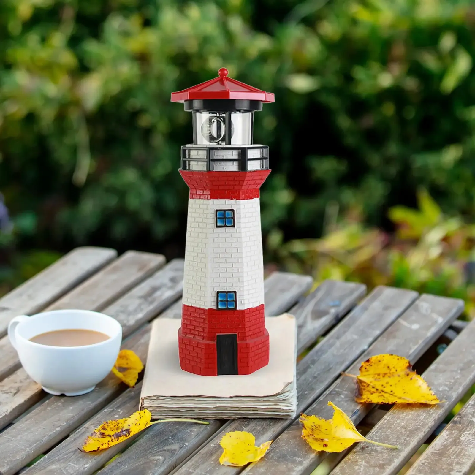 Solar Lighthouse Garden Statue: LED Sculpture for Outdoor Decor - Shop ...