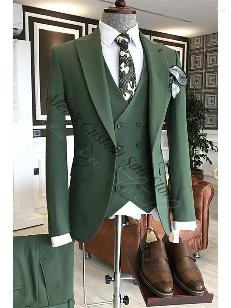 Men's 3 Piece Slim Fit Suit - Tuxedo Or Formal Suit For Wedding, Prom, Events, Custom Tailoring Available