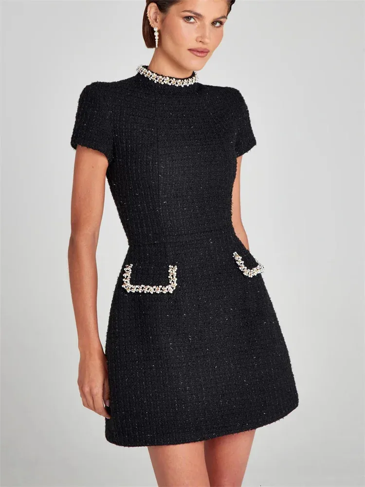 Mini glitter party dress with cowl neck, lace decoration, short petal  sleeves, and tribal pattern from Dhgate Basic & Casual Dresses - price 42.5