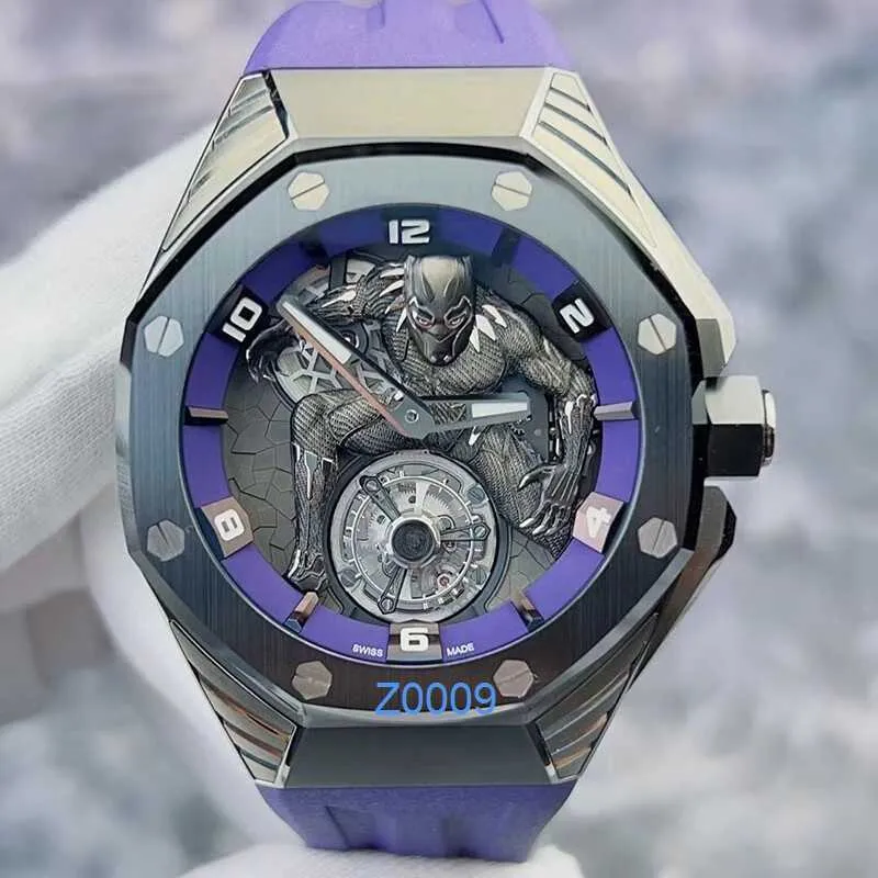 Mens Designer Tourbillon Sevenfriday Watch With Swiss Movement And 3D Stereoscopic Panther Pattern 26620io Series From Z0009 878.27 DHgate.Com