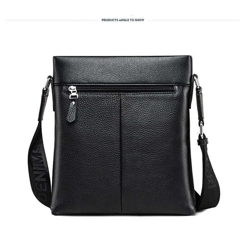 DHgate.com:Genuine Leather Mens Crossbody Bag - Work