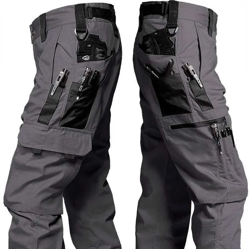 Water Resistant Tactical Pants Mens Waterproof Joggers NAVEKULL