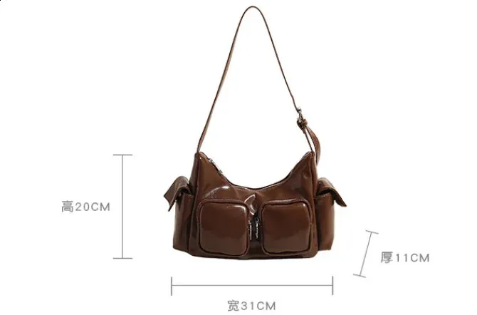 Sophie Double Zip Leather Crossbody Bag | Mark and Graham PU 