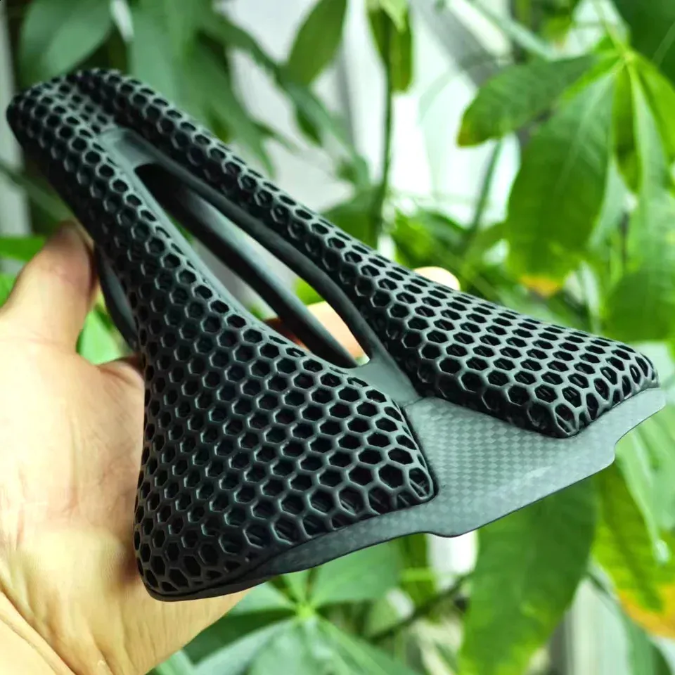 Selle De Vélo Carbone Goldix Ultra Légère - Imprimée 3D Pour VTT Et Route - Taille 248x140mm