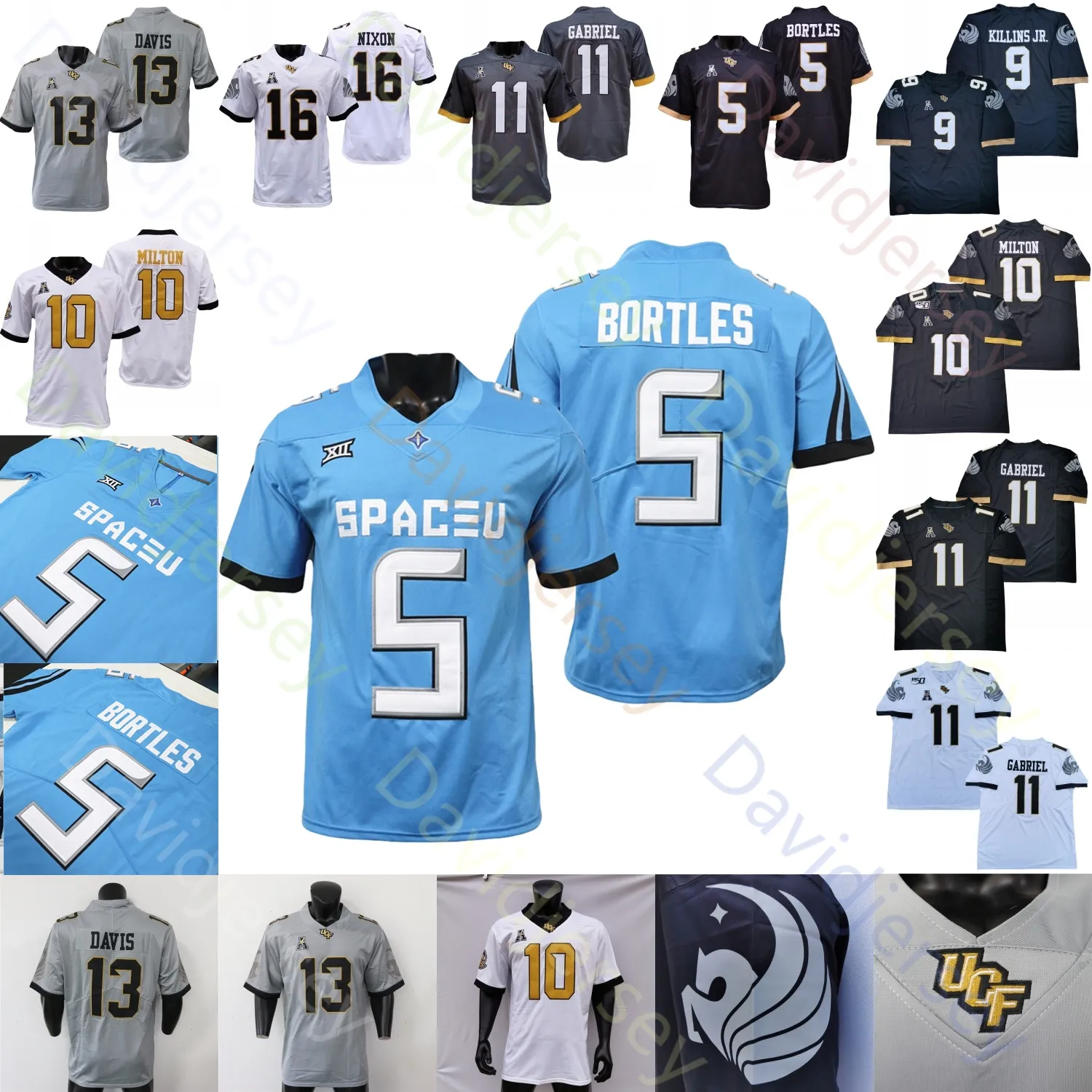 UCF Knights Central Florida Football Jersey NCAA College KJ