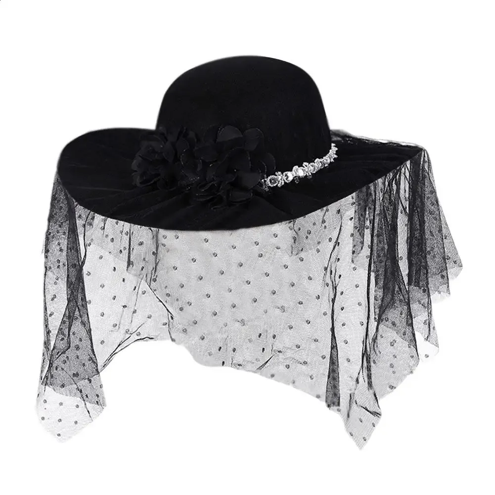 Elegant Womens Fedora Hat With Feather & Floral... From  display picture 2