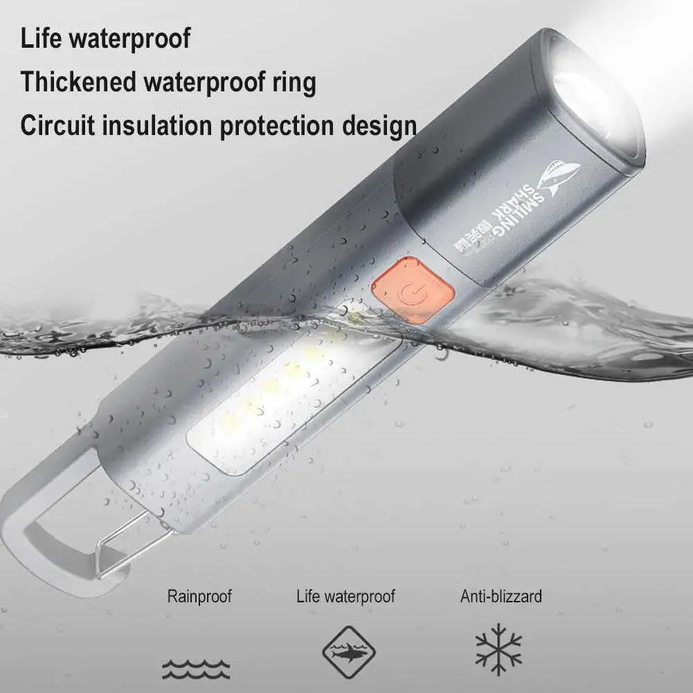 KITPIPI Smiling Shark SD1023 LED Torch Light XPE Super