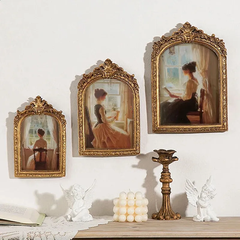 Great Pictures by Great Painters⠀ アンティーク DHgate.com:Vintage European Carved Wood Picture Frame with