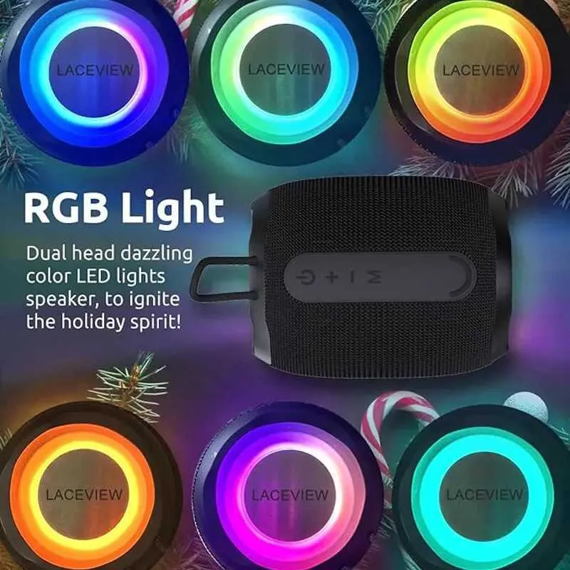Outdoor Bluetooth speaker with FM radio, USB TF card AUX support, dual ...