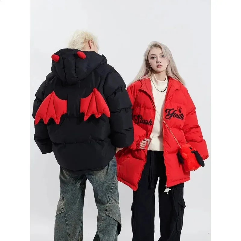 Winter Fashion Embroidered Hooded Puffer Jacket Y2K From You03
