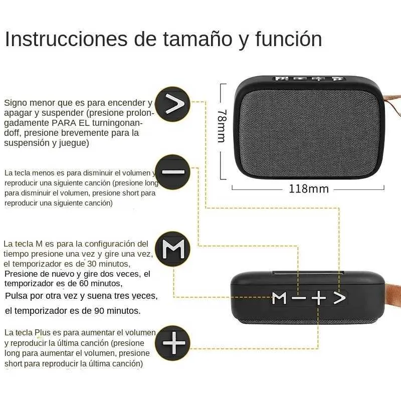 Waterproof Portable Bluetooth Speaker with Subwoofer, FM Radio, TF Card ...