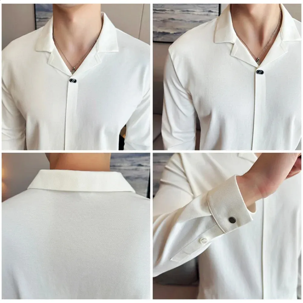 Wholesale Premium Mens Cuban Collar Silk Polo Shirt Mens Wholesale Premium Mens Cuban Collar Silk Polo Shirt Mens