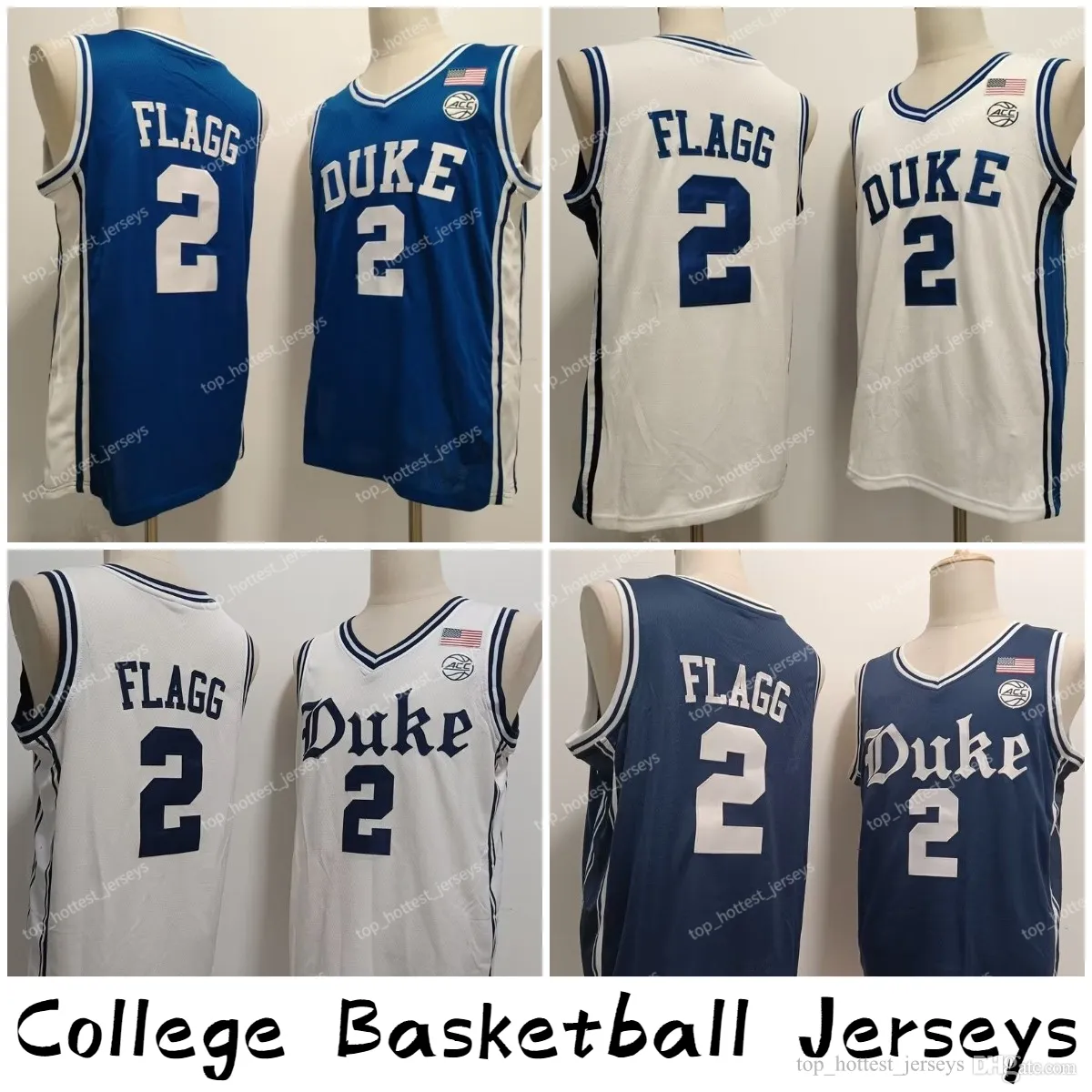 Cooper Flagg #2 Duke Blue Devils Men's Stitched Basketball Jersey - Dark Blue - Size XL