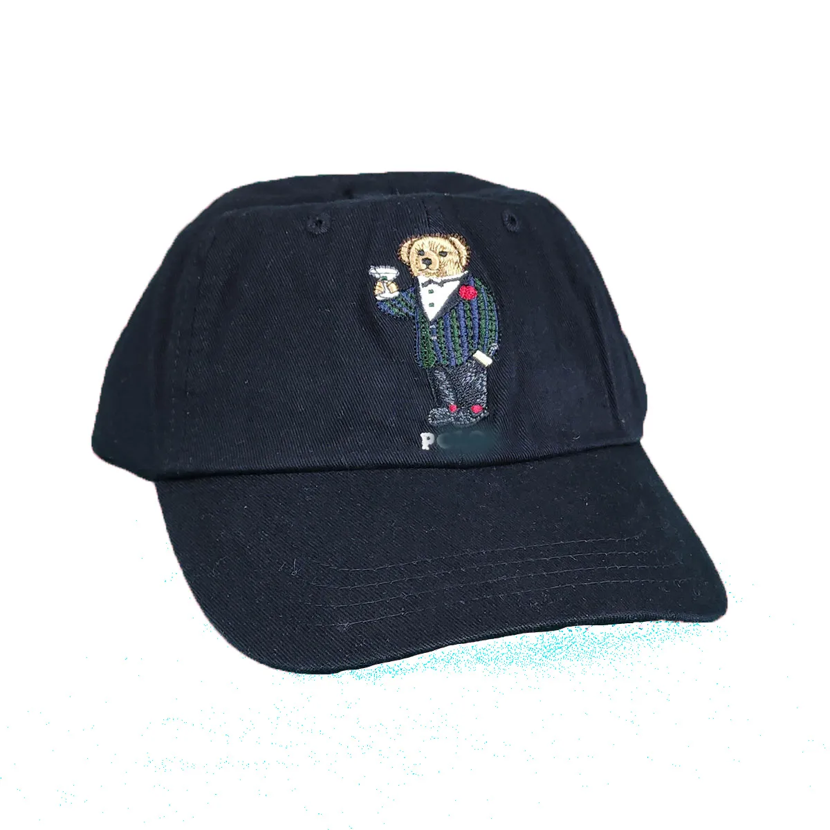 Polo Beanie Cap Novelty Baseball Cap With Teddy Bear Tuxedo Design