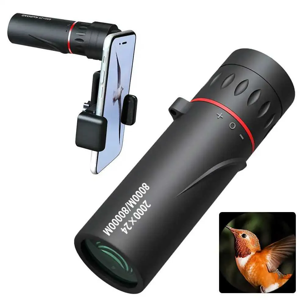 HD Binocular 2000x24 Professional Monocular Telescope With 8000