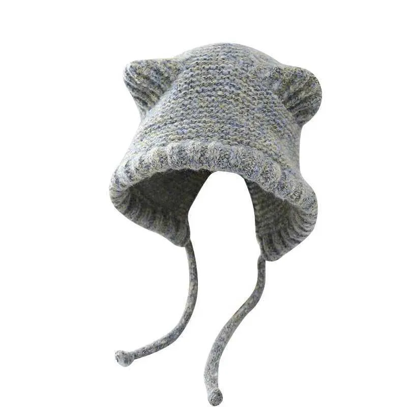 LOOP YARN SHAGGY CAT EAR KNIT CAP 猫耳キャスケット