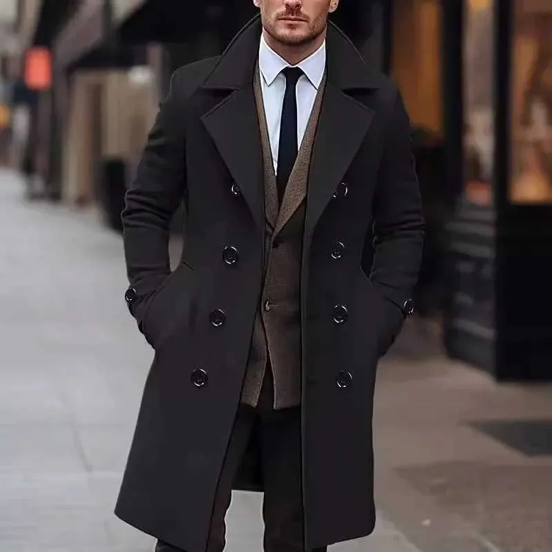 ジャケット・アウター WELLDER Double Breasted Balmacaan Coat WELLDER】 Double Breast Coat Salino Double-breasted Corduroy
