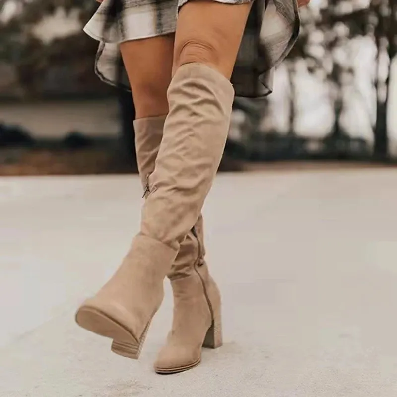 Suede Over-the-Knee Boots: Winter Fashion Knee-High Boots - Shop Womens  Boots on Sale! from Dhgate Boots - price 36.27