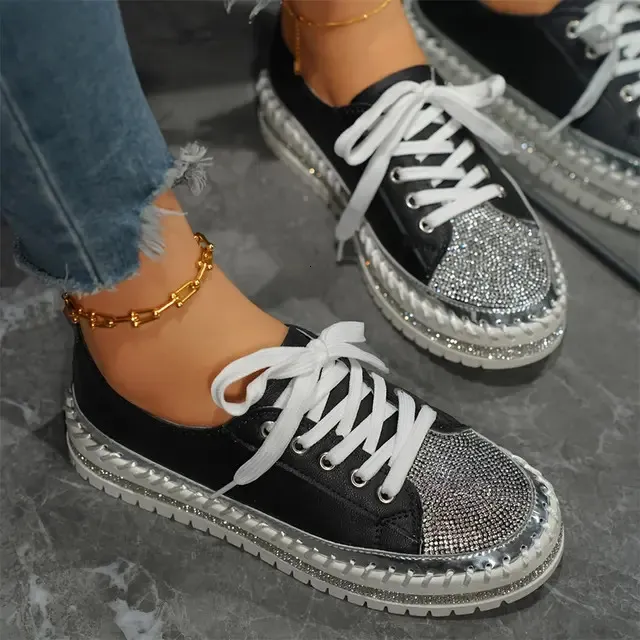 Bulk Womens Platform Sneakers, White Leather Casual Shoes