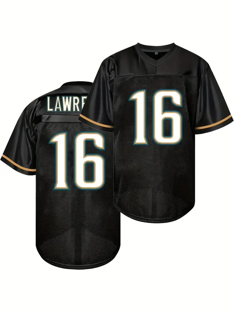 American Football Shirt Black Mesh V Neck Jersey For Training And