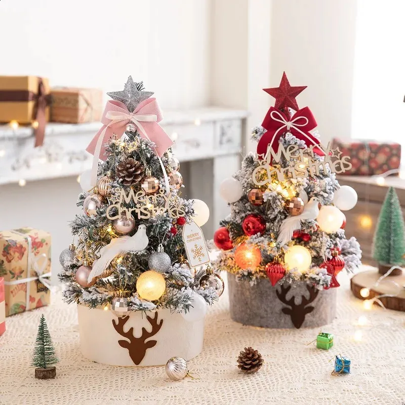 Mini albero di Natale artificiale da tavolo, albero di