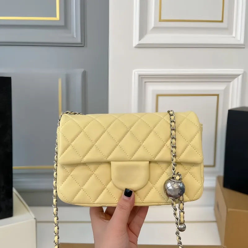 Yellow chain bag hotsell
