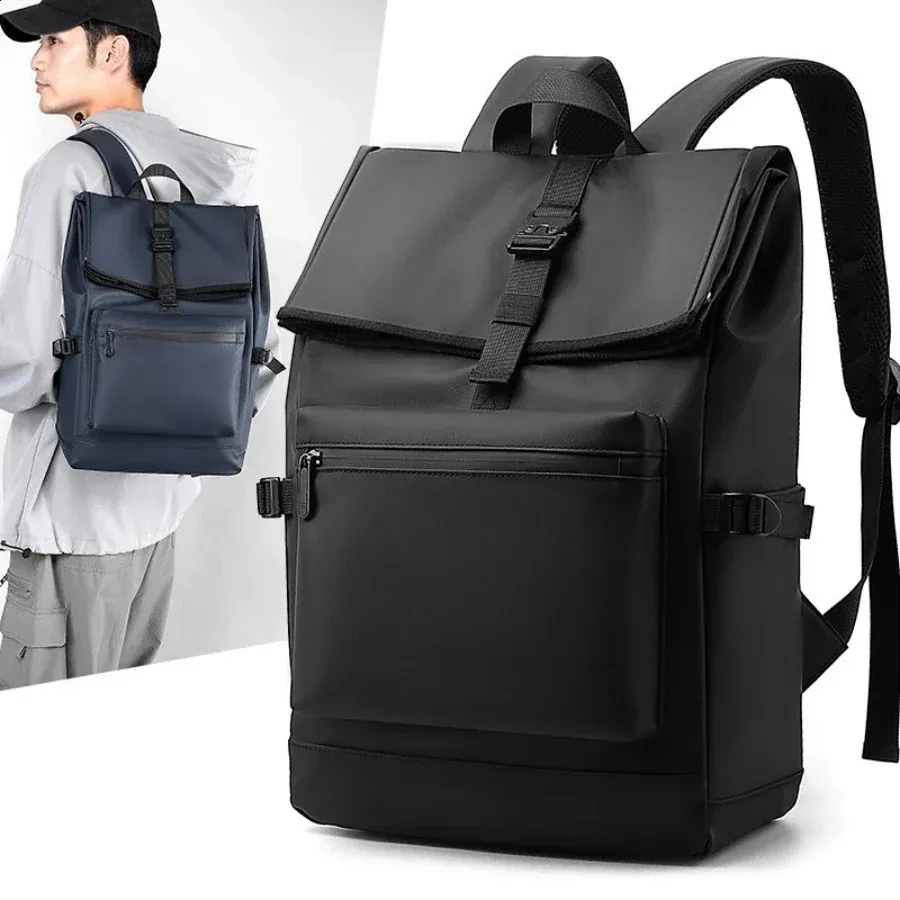 Mens Business Backpack 17 Inch Large Capacity Travel Laptop