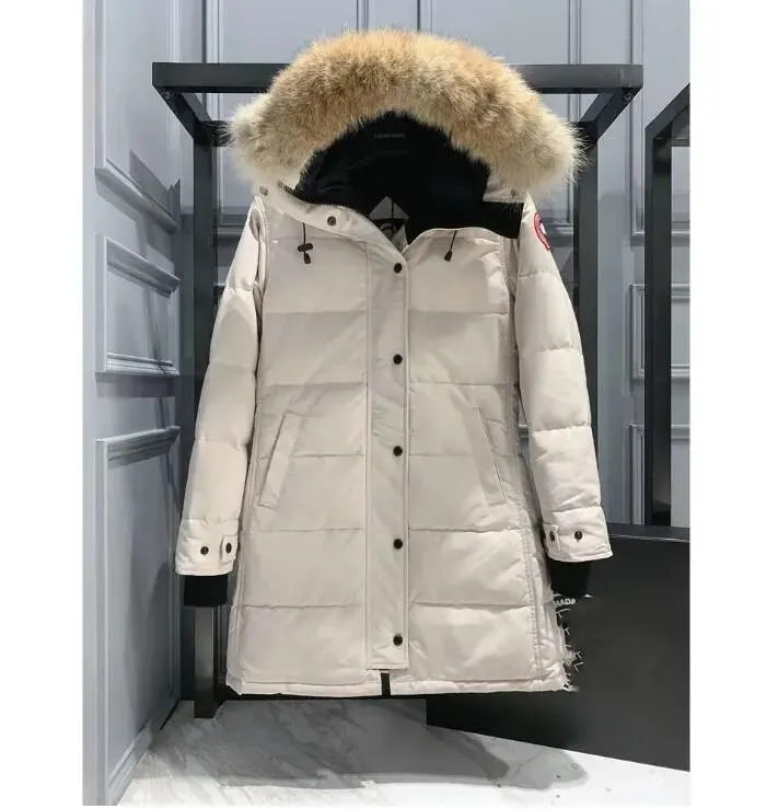 Piumino Da Donna In Pelliccia Moda Parka Lungo Cappotti Invernali