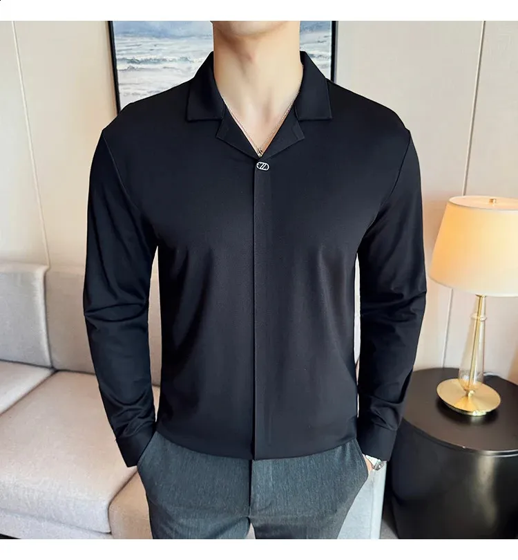 Wholesale Premium Mens Cuban Collar Silk Polo Shirt Mens Wholesale Premium Mens Cuban Collar Silk Polo Shirt Mens