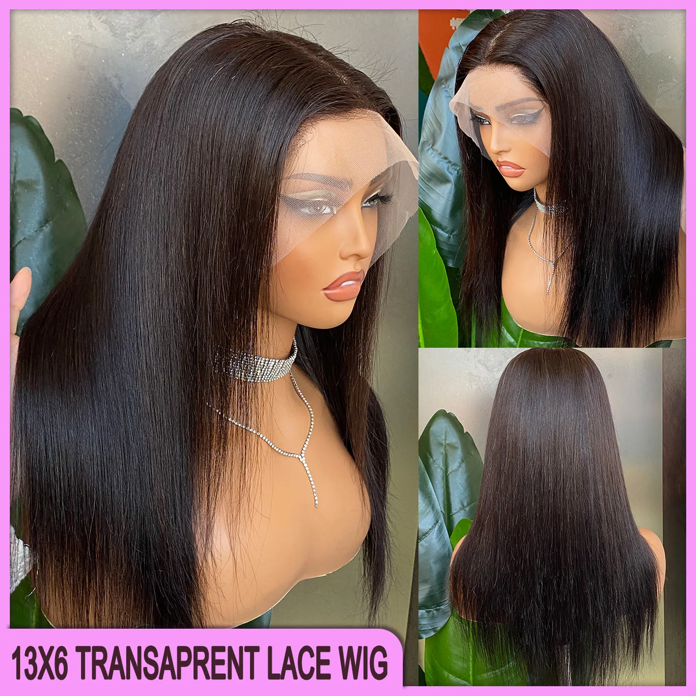 Silky Straight 13x6 Transparent Lace Frontal Wig 100 