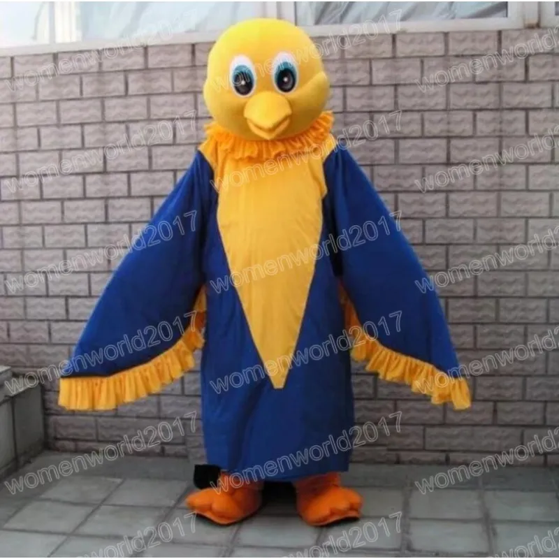Adult Blue Bird Mascot Costume Full Sleeve Cotton Unisex Outfit for ...