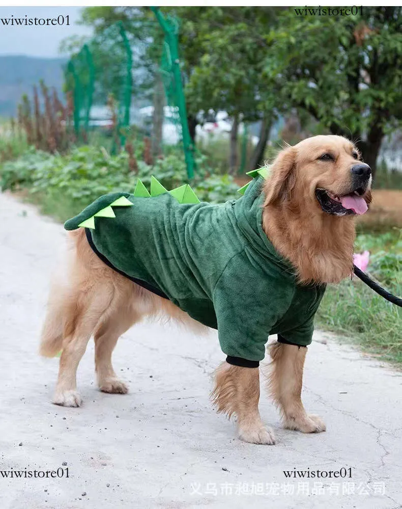 Funny Dinosaur Big Dog Clothes Warm Winter Apparel for Large