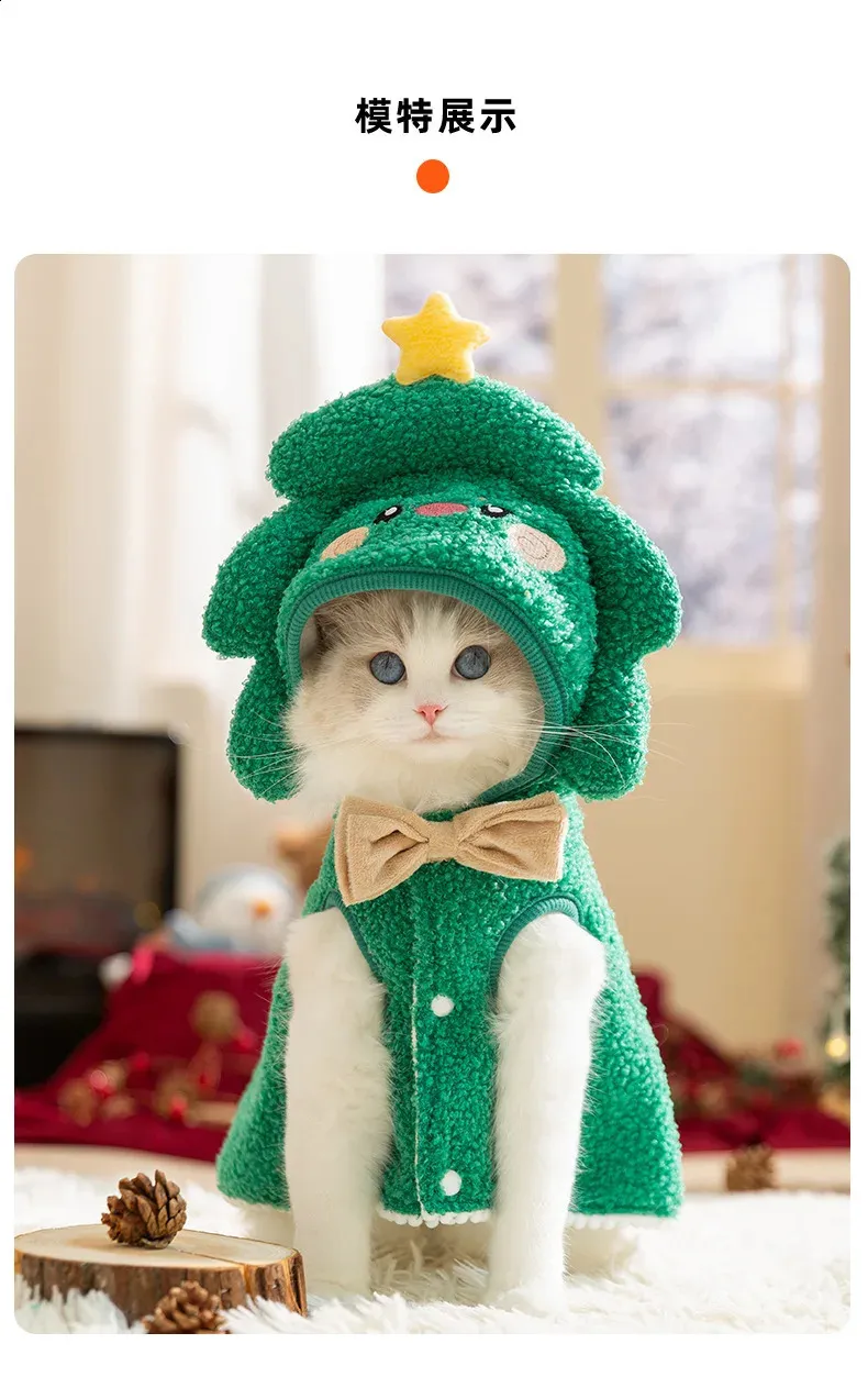 christmas dress for cat Cat Santa Cape for Christmas