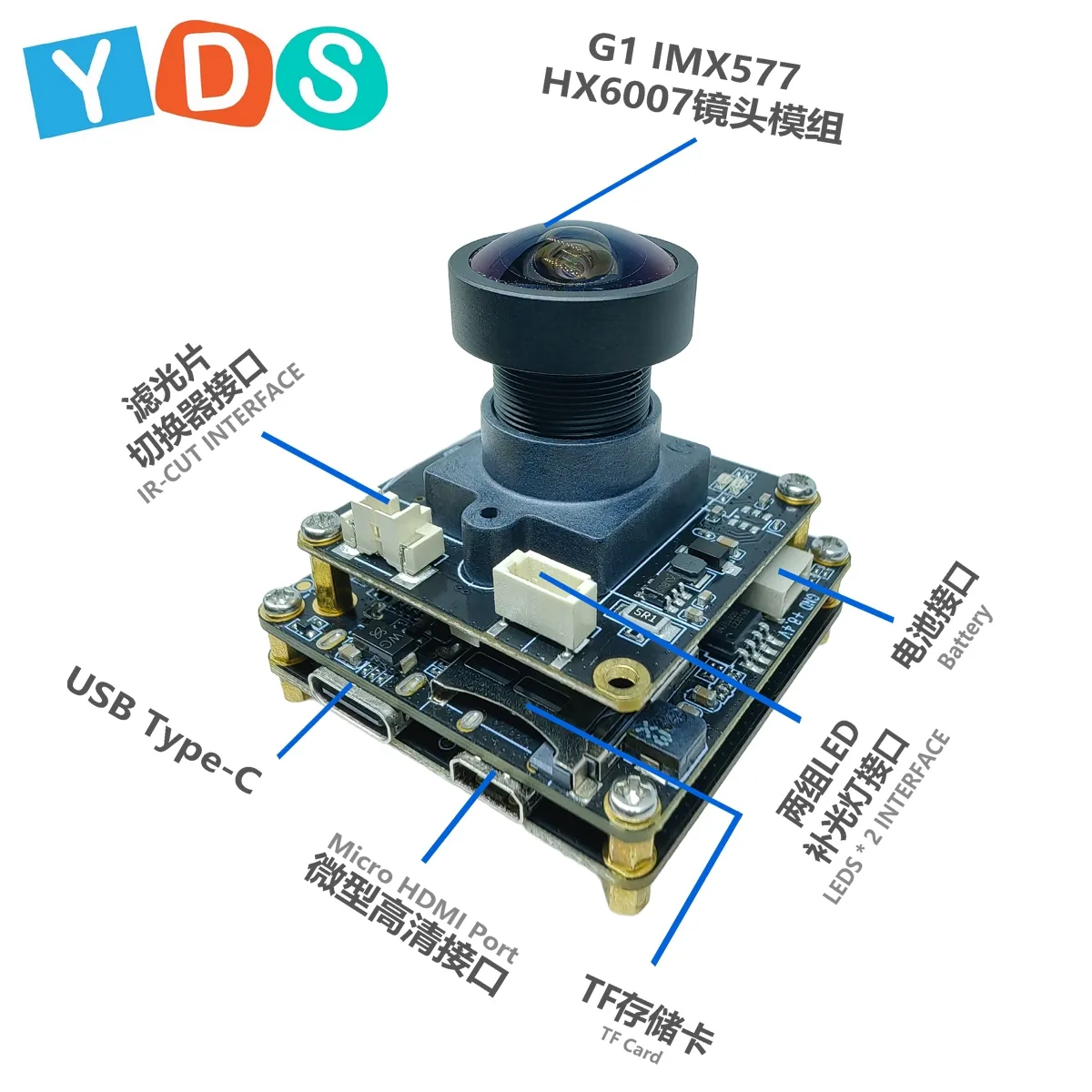 3MP High Quality Fixed Focus Cam Module Development Kit - AI Ready ...