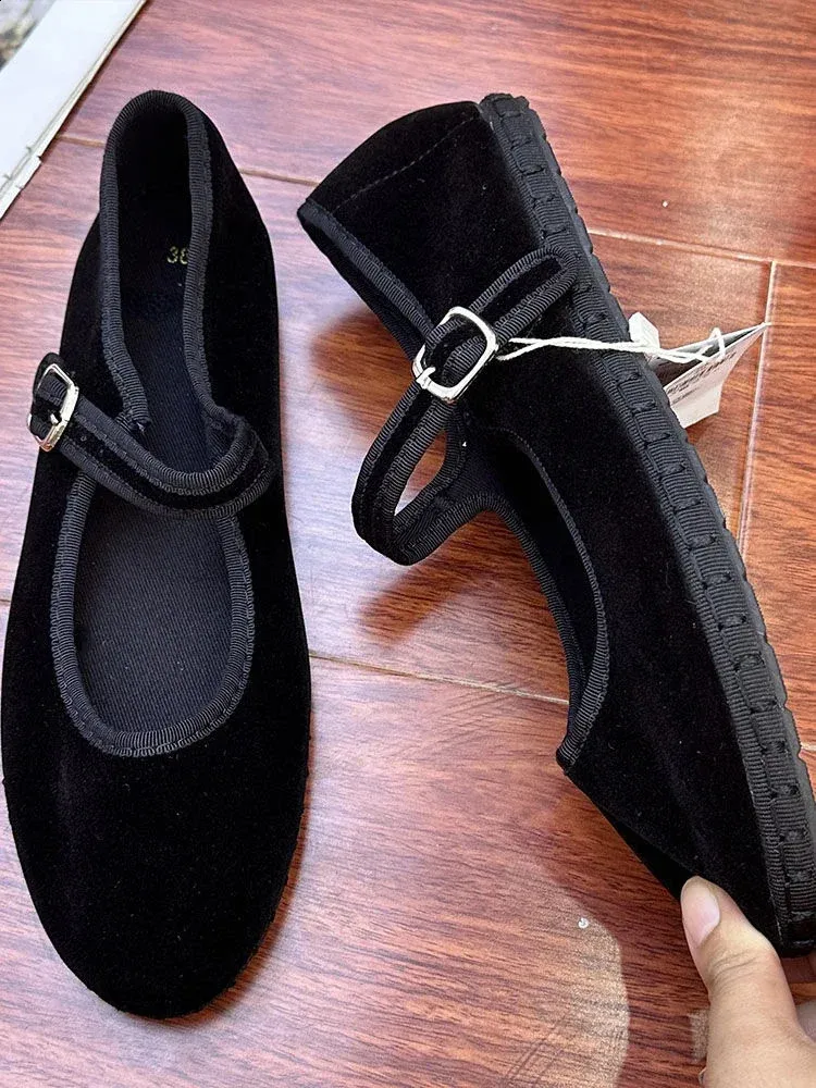 Elegant Black Canvas Loafers Soda Flat Women Shoes Linen Canvas Slip On Loafers Memory  main image 3