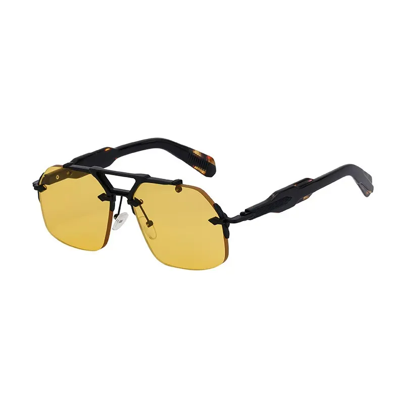 Lunettes De Soleil JMM ENZOI Unisexe - Style Carré, Verres Multicolores, Haute Qualité