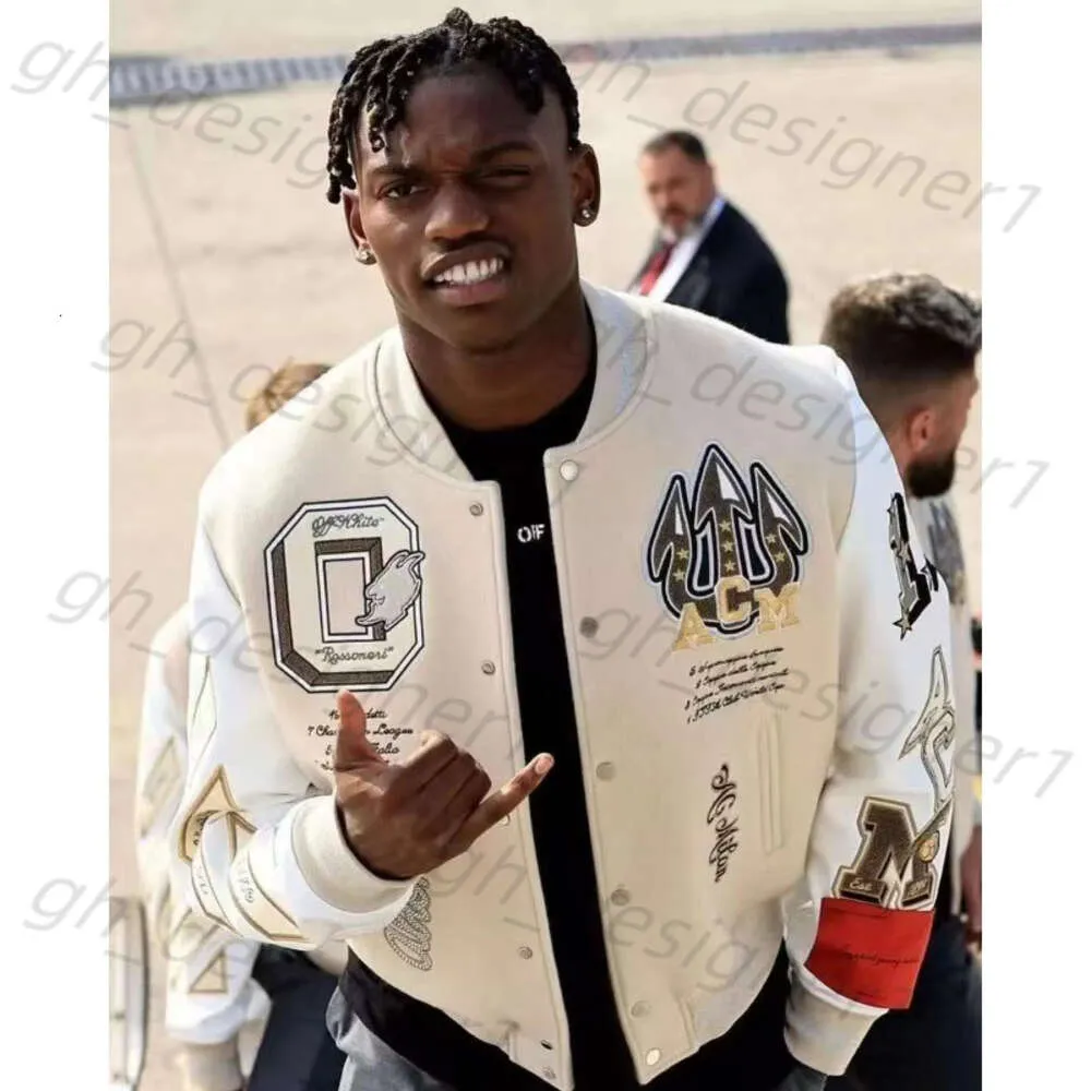 DHgate.com:Milan Designer Varsity Jacket for Men - High