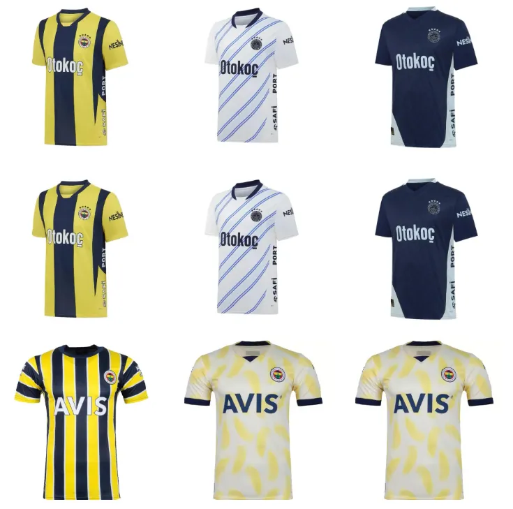 2024 2025 Fenerbahce Soccer Jersey DZEKO CRESPO ARDA GULER KAHVECI JOAO PEDRO BATSHUAYI SZALAI Home Away Third Men Football Shirt Kit