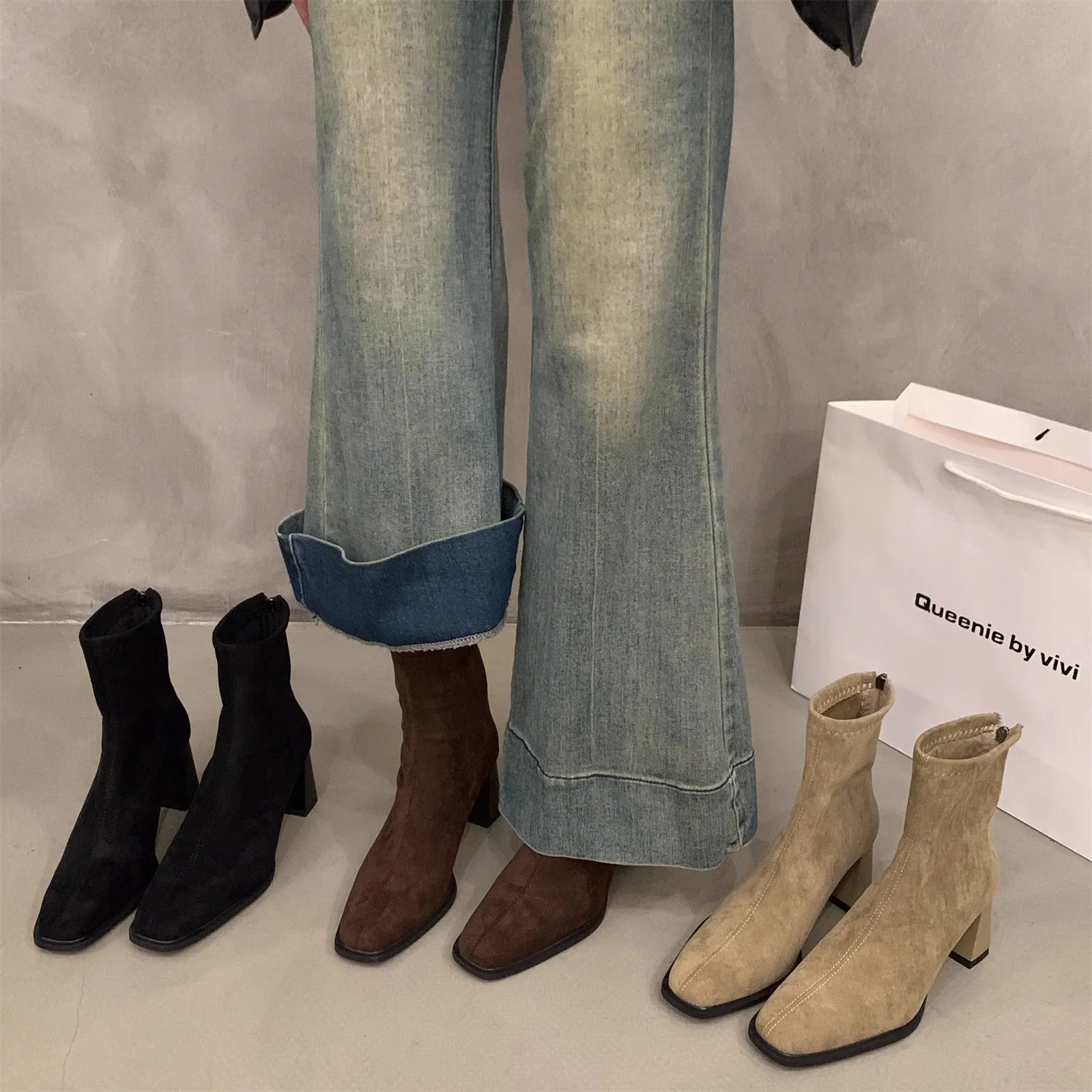Damen Stiefel Koreanisches Design Für Den Winter Warm Gefüttert_voghion.com