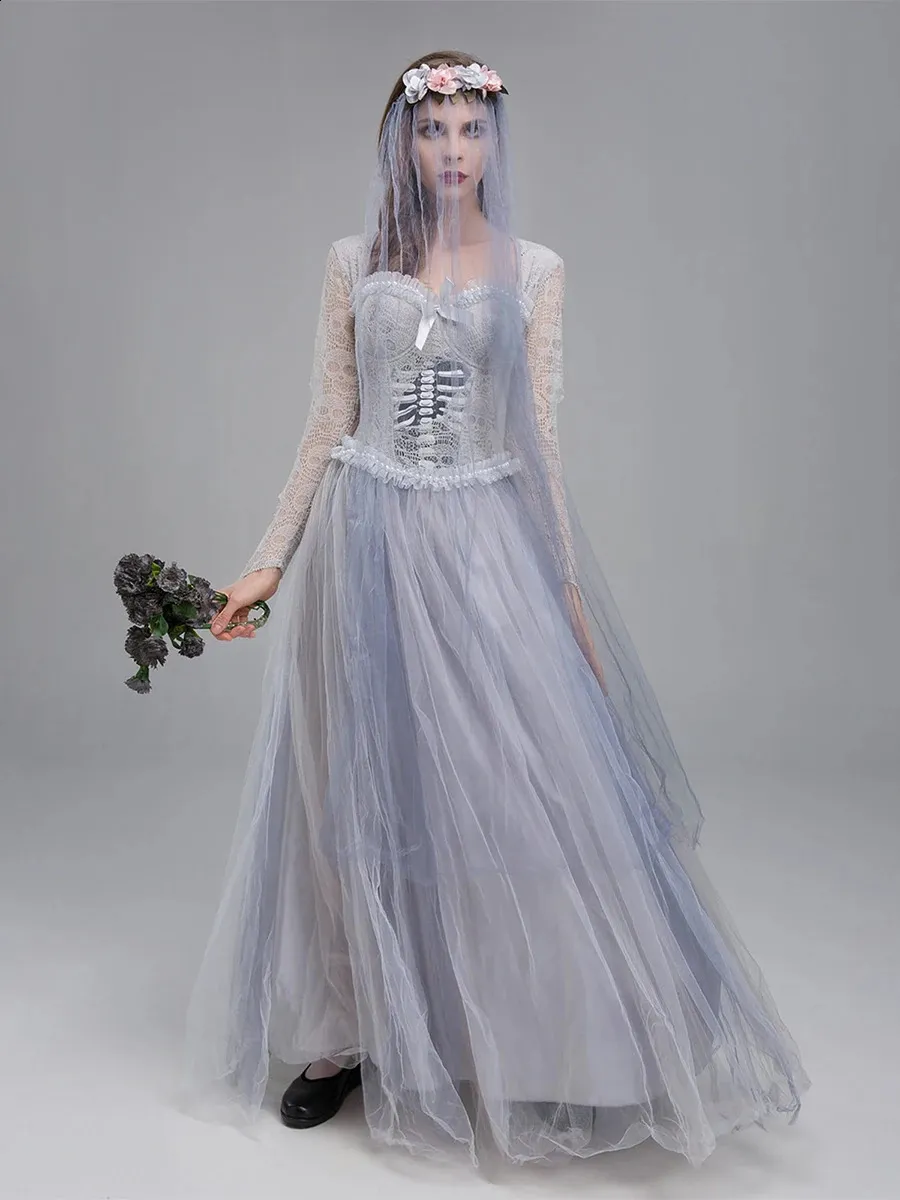 Womens Halloween Death Bride Costume Set Ghost... From Zara06, $25.6 ...